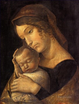  Madonna Arte - Virgen con el niño pintor renacentista Andrea Mantegna